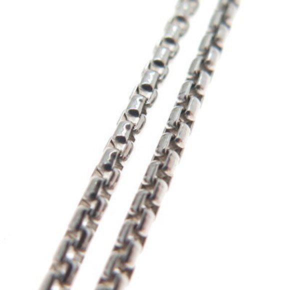 925 Sterling Silver Vintage Lavender C Z Butterfly Round Box Chain Necklace 16" - Picture 7 of 9